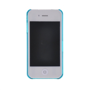 BuySKU71493 Clear Crystal Case Skin Cover for iPhone 4 (Aqua Blue)