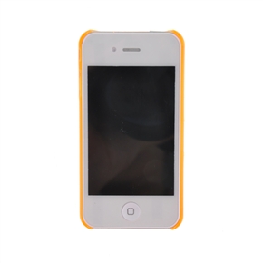 BuySKU71495 Clear Crystal Case Skin Cover for iPhone 4 (Orange)