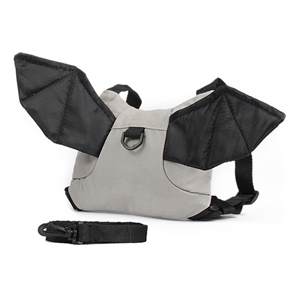 BuySKU71072 Cute Bat Shaped Kid Keeper Anti-lost Safety Harness Baby Walker Baby Backpacks (Black & Grey)