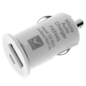 BuySKU71519 DC 12V Car Cigarette Powered 1000mA USB Adapter Charger for iPhone iPod (White)