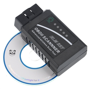 BuySKU71456 ELM327 Wireless Bluetooth OBDII Scanner Advanced Car Diagnostic Scan Tool (Black)