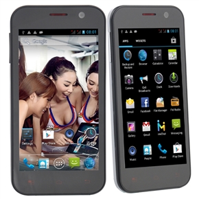 BuySKU71327 F698 Android 4.2 MTK6589 Quad-Core 1.2GHz 1GB/4GB GPS Dual-camera 4.7-inch HD Screen 3G Smartphone (White)