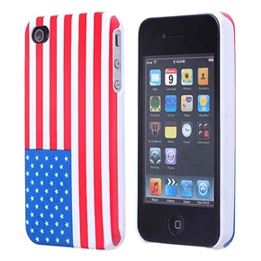 BuySKU71527 Hard Case Back Cover for Apple iPhone 4 with American National Flag Pattern