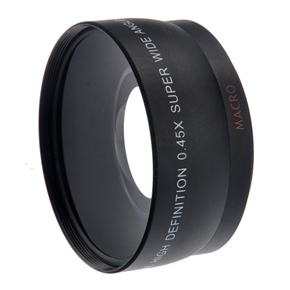 BuySKU70921 Kelda 55mm 0.45X Digital High-definition Wide Angle Lens with Macro (Black)