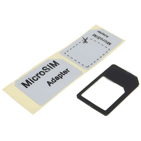 BuySKU71605 Long Lasting Micro SIM Card Adapter for iPhone4G/iPad (Black)