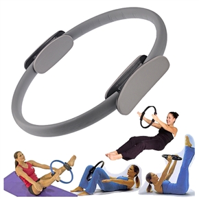 BuySKU70746 Pilates Magic Fitness Circle Yoga Ring Resistance Ring for Bodybuilding (Grey)