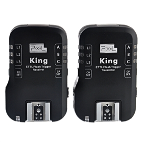 BuySKU71197 Pixel King 2.4GHz Wireless E-TTL Flash Trigger for Canon (Black)