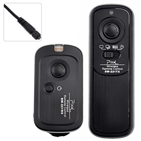 BuySKU71199 Pixel RW-221 CB1 2.4GHz Wireless Shutter Remote Control for Olympus (Black)