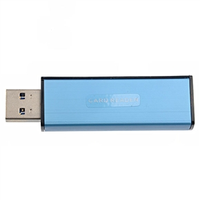 BuySKU71621 Portable 4-Slot 5Gbps Super-speed USB 3.0 Memory Card Reader (Blue)