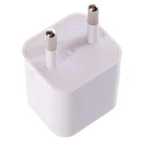 BuySKU70925 Portable EU-plug USB Power Adaper Charger for iPad /iPhone /iPod (White)