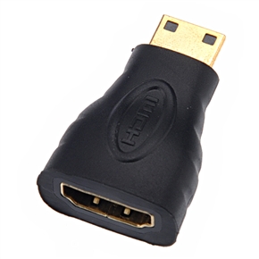 BuySKU70720 Portable HDMI Female to Mini HDMI Male Adapter Converter (Black)