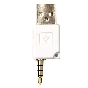 BuySKU71601 Portable Mini USB Data Charging Adapter for iPod Shuffle 2 (White)