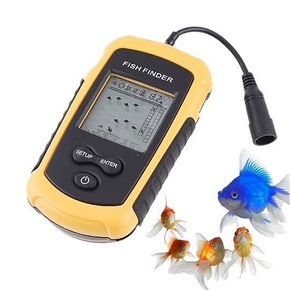 BuySKU71211 Portable Wired Sonar Sensor Fish Finder Alarm Transducer with LCD Screen