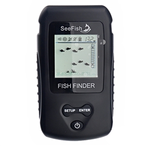 BuySKU71316 Portable Wireless Sonar Sensor Fish Finder with LCD Screen (Black)
