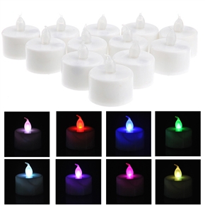 BuySKU71626 Romantic 7-Color Changing Electronic LED Candle Light - 12 pcs/set