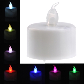 BuySKU61628 Romantic 7-Color Changing Electronic LED Candle Light - 24 pcs/set