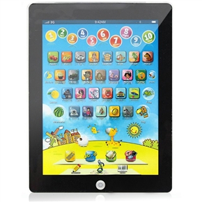BuySKU70924 Tablet PC Model Touch Screen Bilingual Learning Machine Educational Toy for Children (Blue)