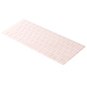 Ultra-thin Clear Transparent Soft TPU Keyboard Protective Film Cover Skin for MacBook 13" 15" 17" (Pink)