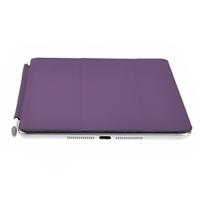BuySKU70999 Ultra-thin Magnetic Smart PU Cover Case with Sleep/Wake-up Function & Stand for iPad mini (Purple)