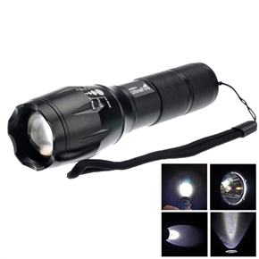 BuySKU70779 UltraFire A100 Adjustable Zoom Design CREE XM-L T6 3-Mode 900 Lumens LED Flashlight Torch (Black)