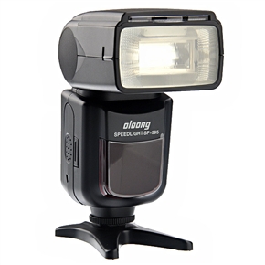 BuySKU70970 Universal Oloong SP-595 Flash Speedlite Speedlight for Canon /Nikon /Olympus /Pentax (Black)