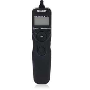 BuySKU71858 1.24" Display Screen Camera Timer Remote Cord Controller for Nikon (Black)