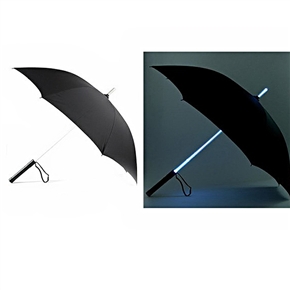 BuySKU71917 23*8K Color-changing Umbrella LED Shining Straight Umbrella (Black)