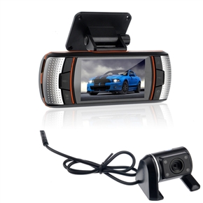 BuySKU71657 A1-2 2.7-inch TFT-LCD 720P HD Car DVR Driving Recorder with External Camera /GPS /G-sensor /HDMI /TF Slot