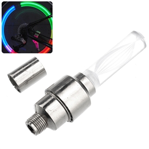 BuySKU71711 Cool Style Flash Valve Sealing Cap 2-mode LED Colorful Light Lamp for Bicycle /Motorcycle /Car Tyre (White)