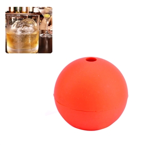BuySKU72387 DIY Sphere Shaped Silicone Ice Cube Tray Ice Ball Maker Mold Mould (Orange)