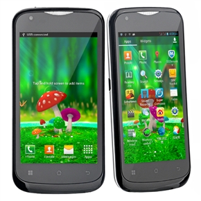 BuySKU72061 F326 Android 4.0 MTK6515 1.0GHz Dual-SIM Quad-Band Dual-camera Bluetooth 4.0-inch Capacitive Screen Smart Phone (Black)