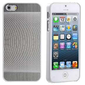 BuySKU72117 Fashion CD Pattern Brush-metal Skin Hard Protective Back Case Cover for iPhone 5 (Silver)