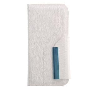 BuySKU72195 Left-right Open Style Litchi Texture PU Protective Case Cover with Card Holder for iPhone 5 (White)