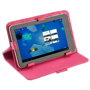 BuySKU71668 Magic Girl Style Left-right Open PU Protective Case Cover with Stand for 7-inch Tablet PC (Rosy)