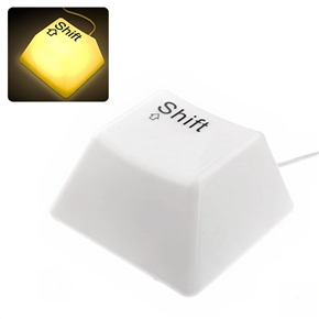 BuySKU72217 Novelty Shift Button Style LED Keypress Light Night Light Lamp (Yellow Light)