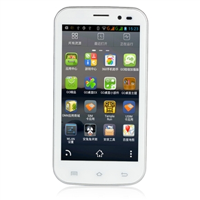 BuySKU72494 ONN K7 MTK6577 Dual-core 4.5-inch HD IPS Screen Dual-camera GPS 512MB/4GB Android 4.0 3G Smartphone (White)