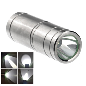 BuySKU72454 PALIGHT Z3 CREE XP-E R4 6-Mode 300 Lumens Stainless Steel Super Mini LED Flashlight Torch (Silver)