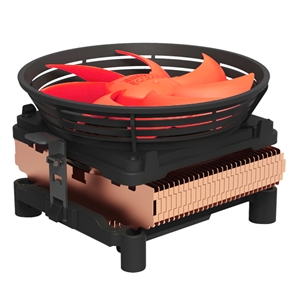 BuySKU72457 PCCooler Q100M Super-silent CPU Cooler with 100mm Detachable PWM Fan for Intel & AMD (Orange)