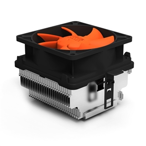 BuySKU72460 PCCooler Q82 Super-silent CPU Cooler with 100mm Detachable Fan for Intel & AMD (Orange)