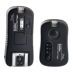 BuySKU71741 Pixel Soldier TF-372 Wireless Flash Grouping Shutter Remote Control for Nikon (Black)