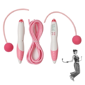 BuySKU72038 Portable 2-in-1 Wired & Wireless Jump Rope Skipping Rope Digital Calorie Counter
