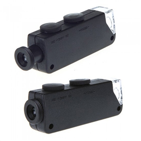 BuySKU72432 Portable 60X-100X Zoom LED Illuminated Magnifier Microscope with Hard Back Case for iPhone 5 (Black)