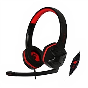 BuySKU72293 Senic G2 Head-band Type 3.5mm-plug Wired Stereo Gaming Headset Headphone with Detachable Microphone (Red & Black)
