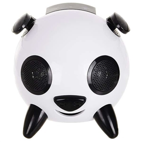 BuySKU71732 Sensitive Control Stereo Speaker Lovely Panda Shaped with SD/MMC/USB (White)