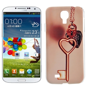 BuySKU72492 Ultra-thin Embossed Key Lock Pattern Hard Protective Back Case Cover for Samsung Galaxy S IV /i9500