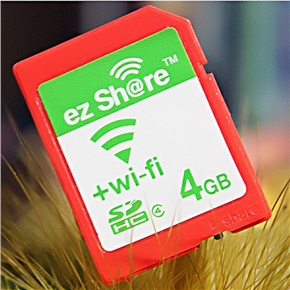 BuySKU72037 ez-Share ES100 4GB Wireless WiFi SD Memory Card (Red)