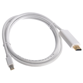 1.8m/6ft Mini DisplayPort Male to HDMI Male Adapter Cable (White)