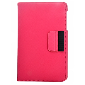 BuySKU72611 360-degree Rotating Stand PU Protective Case Cover with Card Holder for Google Nexus 7 7-inch Tablet PC (Rosy)