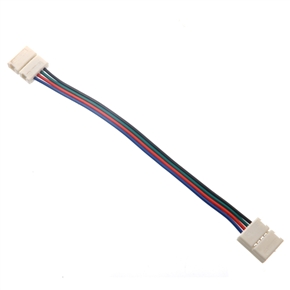 BuySKU72712 4-pin RGB LED Strip Connector Cable for SMD 5050 RGB /SMD 3528 RGB - 4 pcs/set