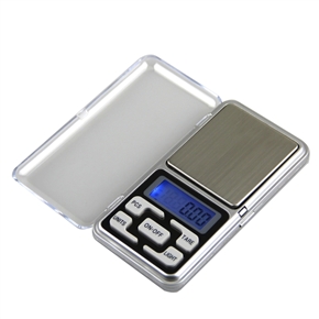 BuySKU72957 500g * 0.1g LCD Display Pocket Electronic Scale Jewelry Scale with Blue Backlight